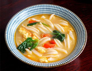 面食做法花樣大全之一：三七剪刀面，清水煮就很好吃